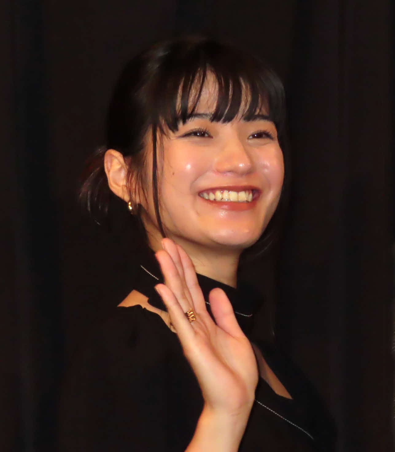 映画「消滅世界」完成披露上映会に出席した蒔田彩珠