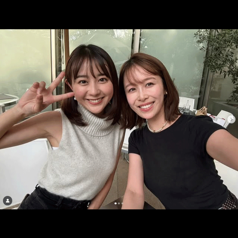 若林有子アナのインスタグラムから