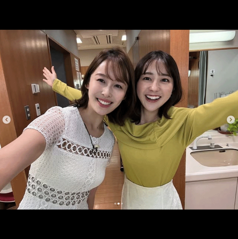 若林有子アナのインスタグラムから