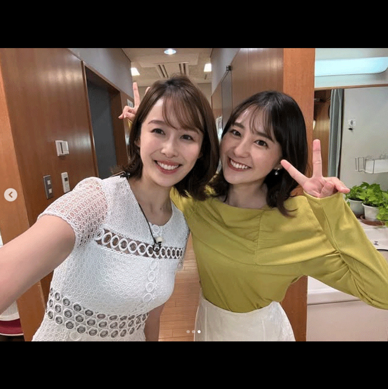 若林有子アナのインスタグラムから
