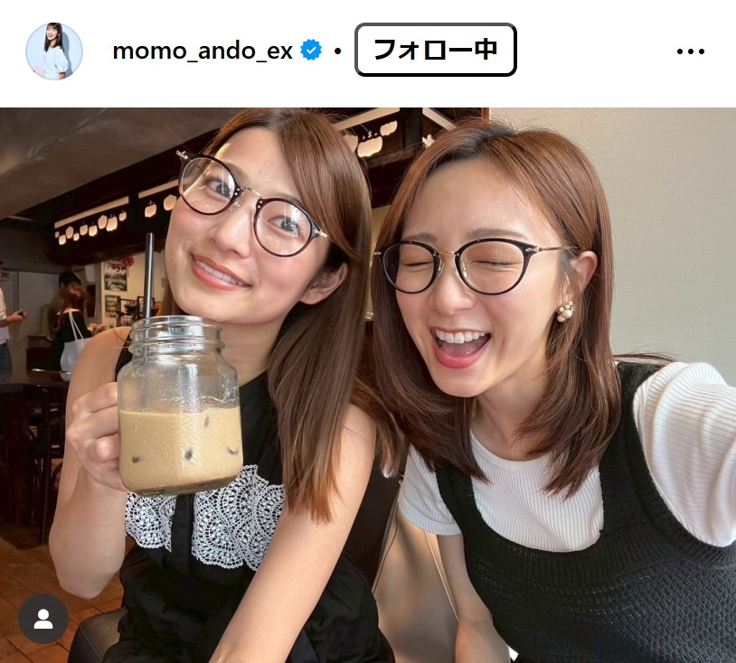 安藤萌々アナのインスタグラムから