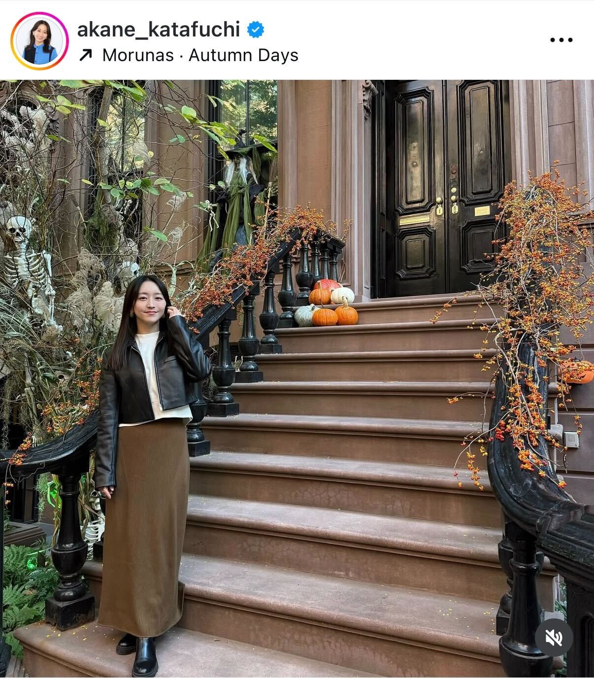 片渕茜アナのインスタグラムから