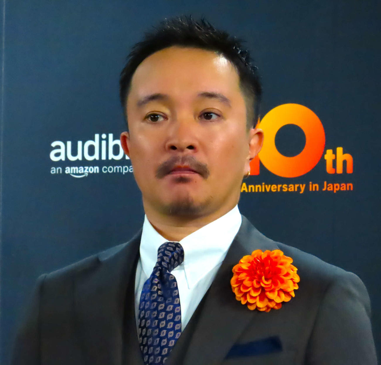 Amazon Audible日本10周年記念プレス発表会に出席した濱田岳