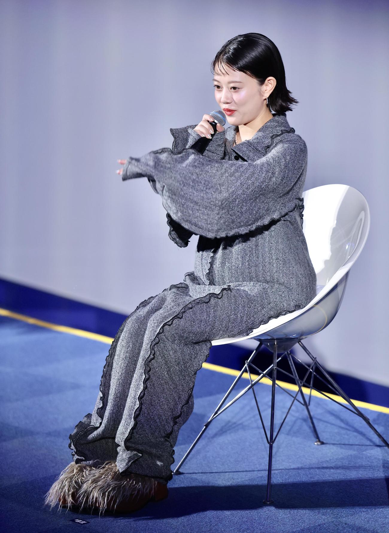 トークする高畑充希（撮影・河田真司）