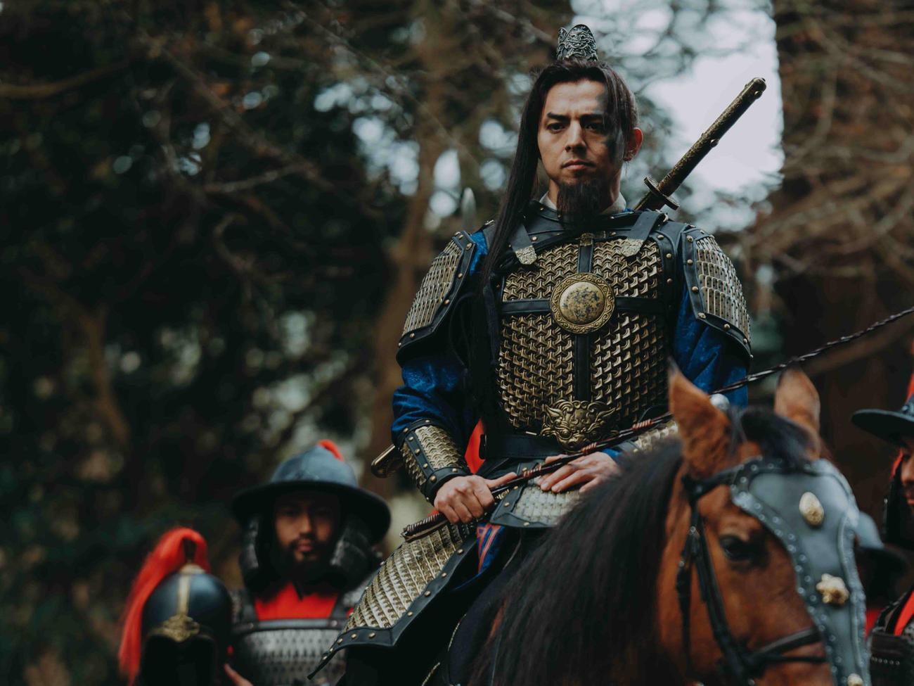 WOWOWの連続ドラマ「北方謙三　水滸伝」で楊志を演じる満島真之介（C）北方謙三／集英社（C）2026WOWOW