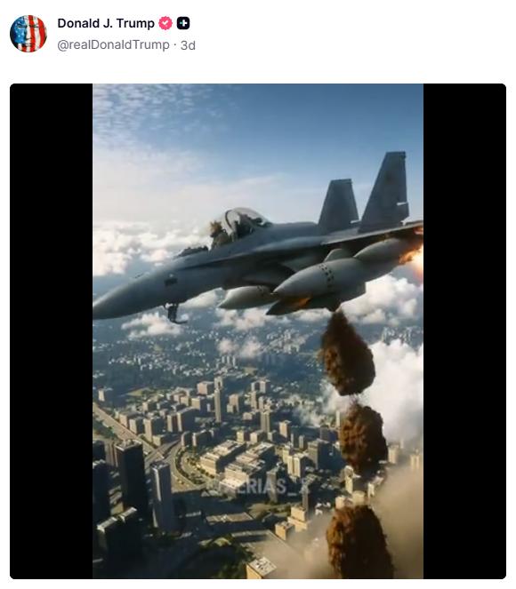 トランプ大統領のトゥルース・ソーシャルから