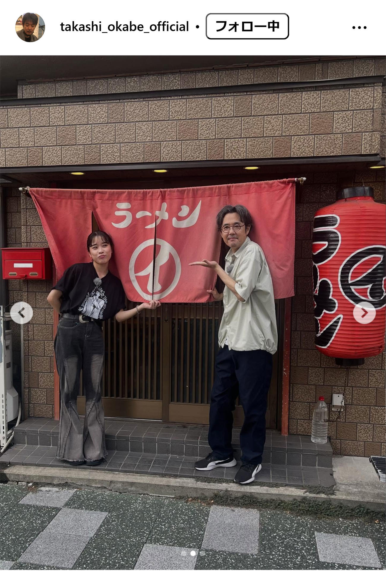 岡部たかしのインスタグラムから