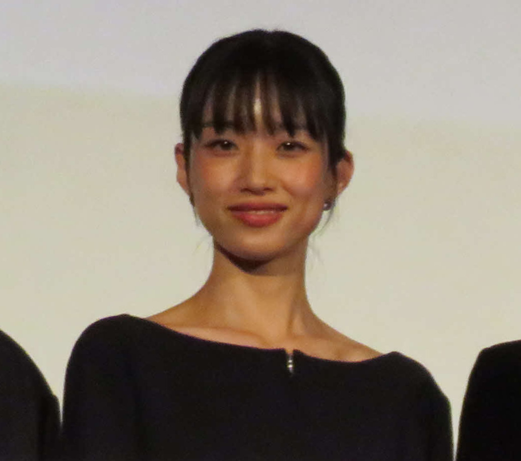映画「旅と日々」ジャパンプレミアに登壇した河合優実（撮影・村上幸将）