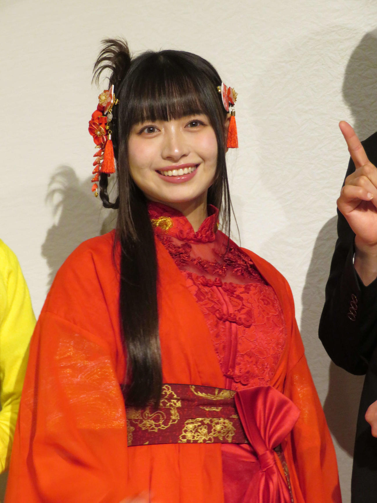 舞台「お客様に神様です　HOTEL【2】」囲み取材に出席した其原有沙（撮影・村上幸将）
