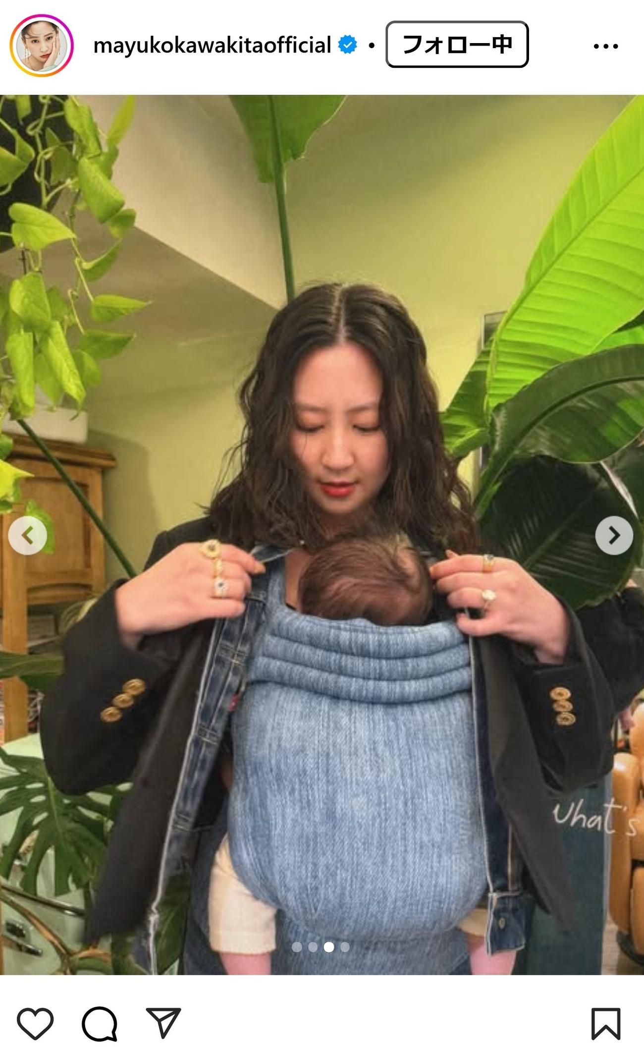 河北麻友子のインスタグラムから