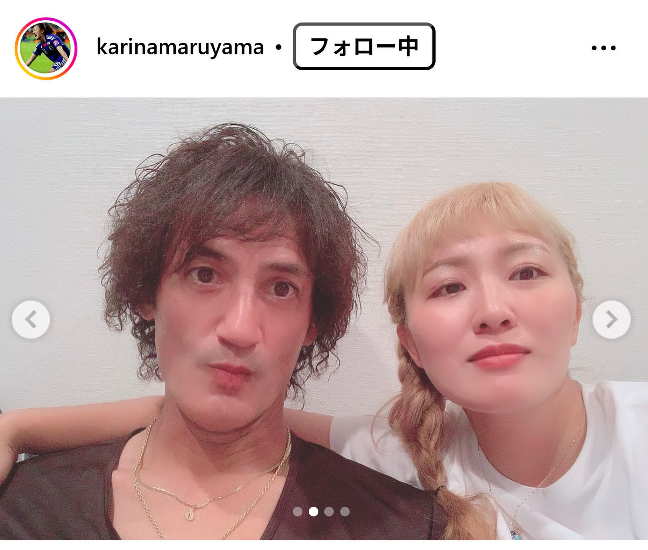 丸山桂里奈のインスタグラムから