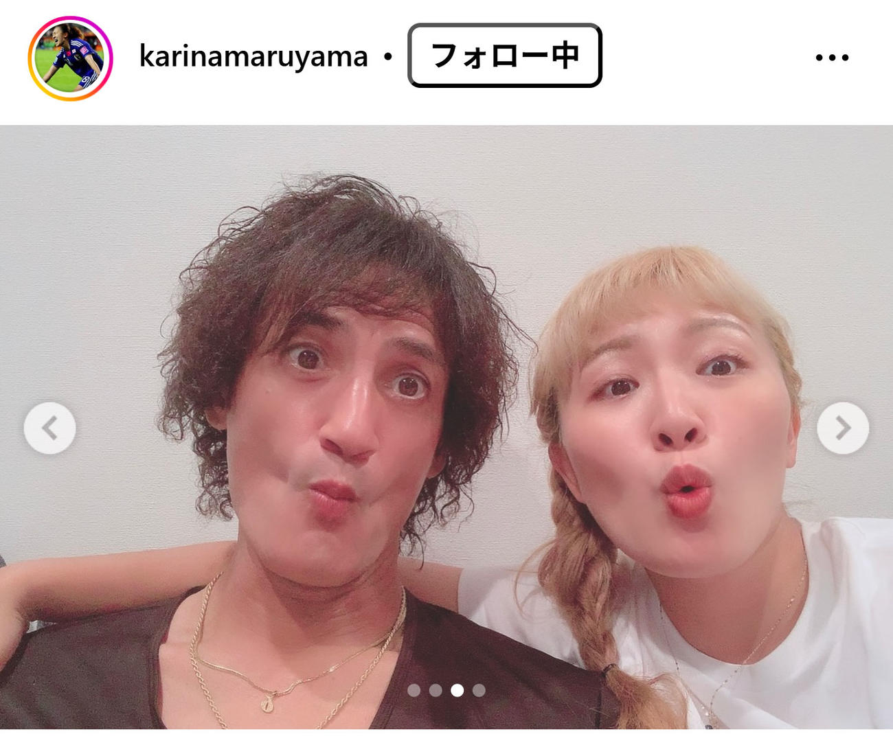 丸山桂里奈のインスタグラムから