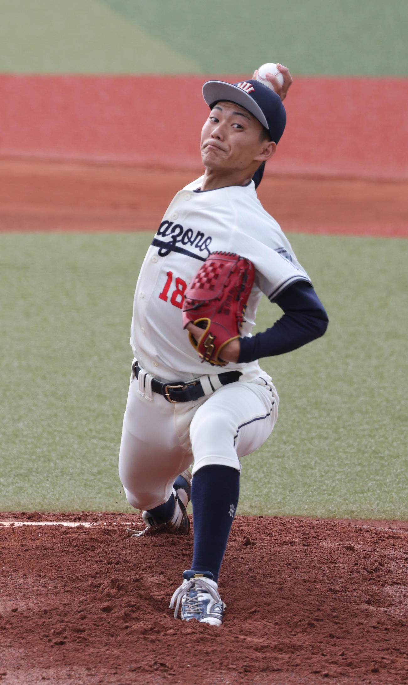 花園大の藤原聡大（2025年10月14日撮影）