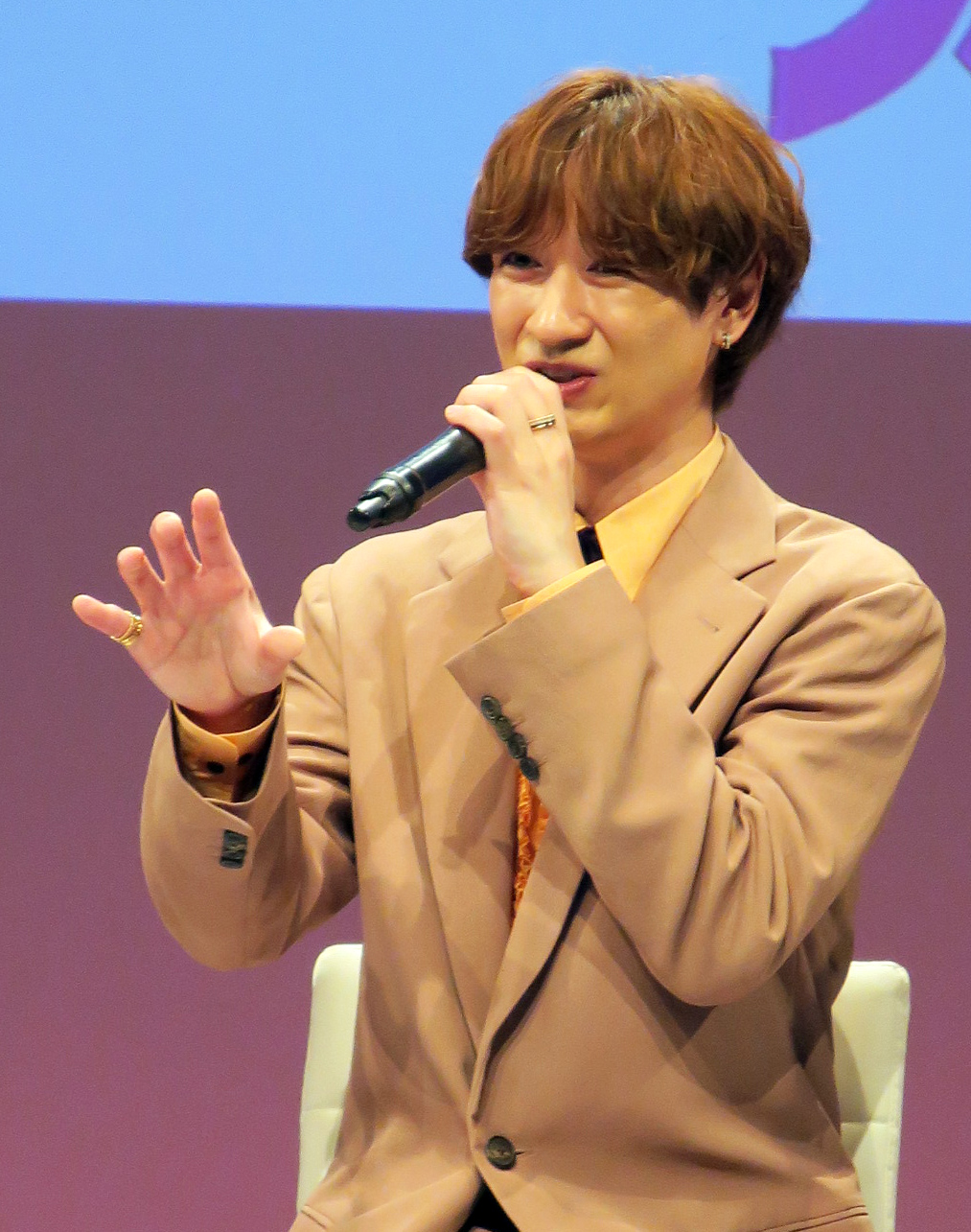 カンテレ・フジテレビ系新アニメ枠「火アニバル!!」作品ラインアップ発表会に登場したKis－My－Ft2宮田俊哉