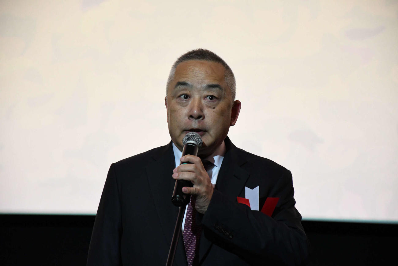 「2025大阪・中国映画週間」開会式に出席した岡本昭彦吉本興業ホールディングス株式会社代表取締役社長（撮影・阪口孝志）