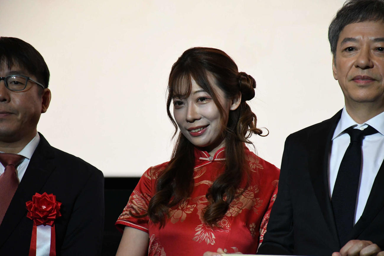 「2025大阪・中国映画週間」開会式に出席したいぜん（撮影・阪口孝志）