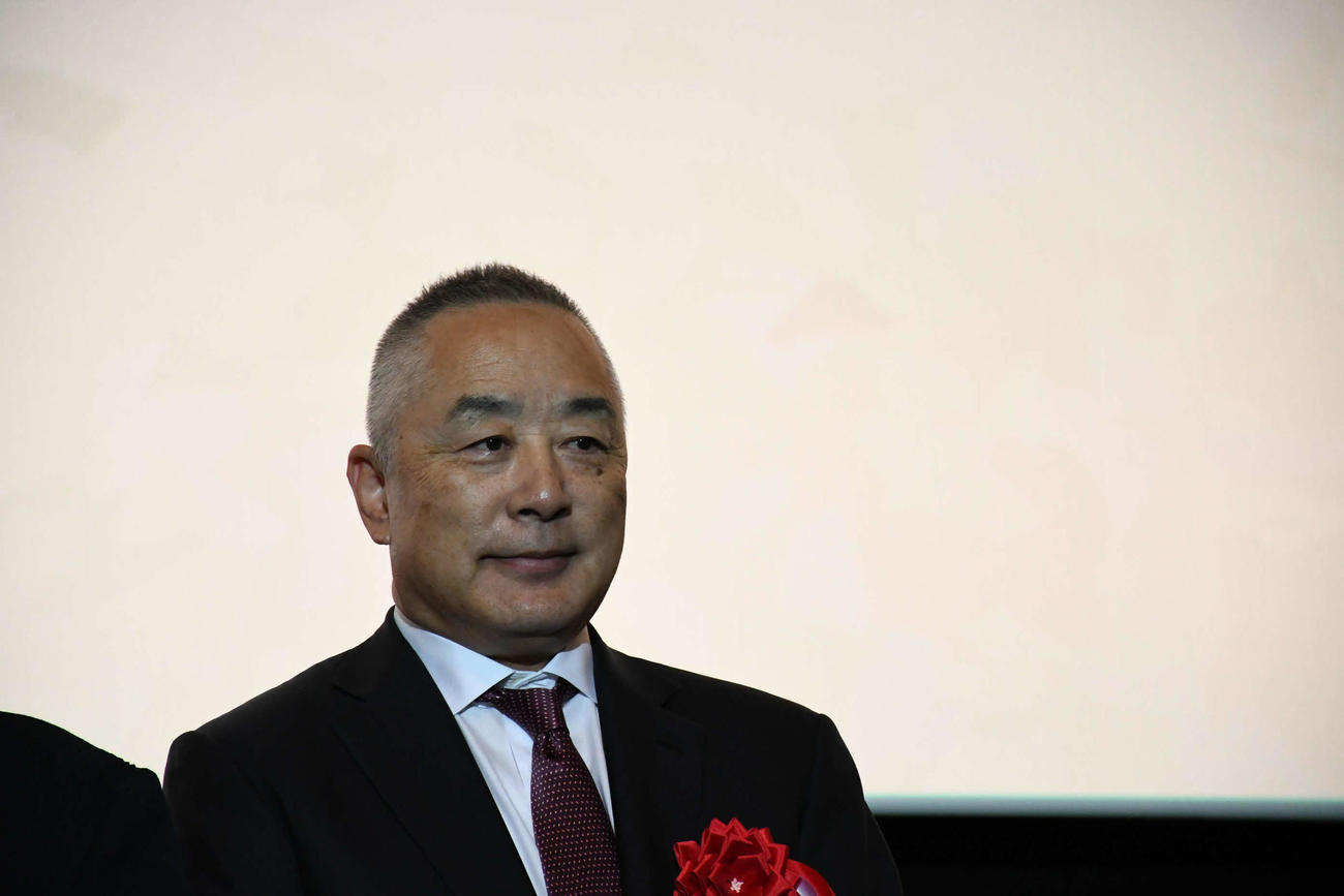 「2025大阪・中国映画週間」開会式に出席した岡本昭彦吉本興業ホールディングス株式会社代表取締役社長（撮影・阪口孝志）