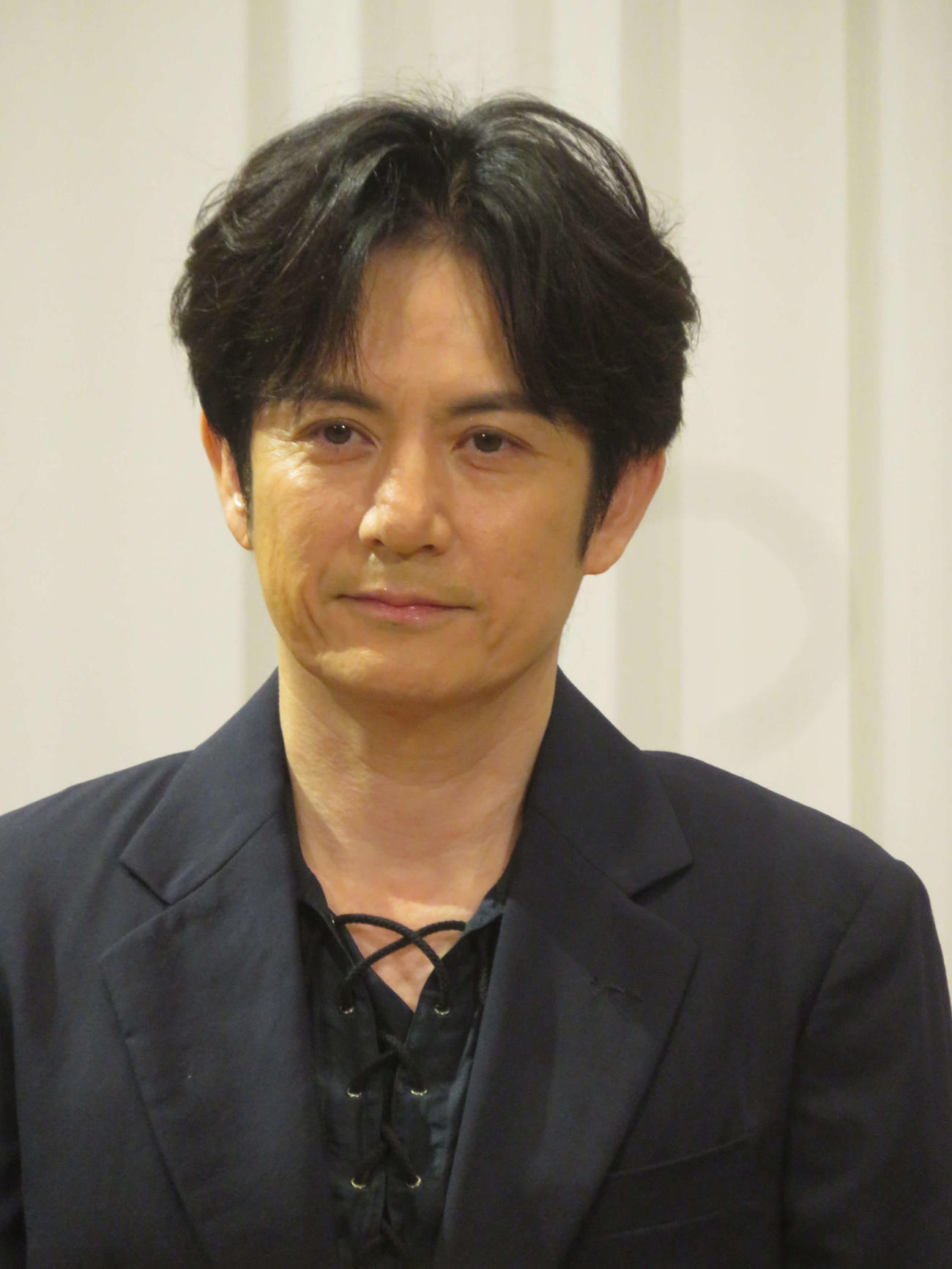 松竹百三十周年　大阪松徳座さよなら公演「スイートホームビターホーム」取材会に出席した佐藤アツヒロ（撮影・川田和博）
