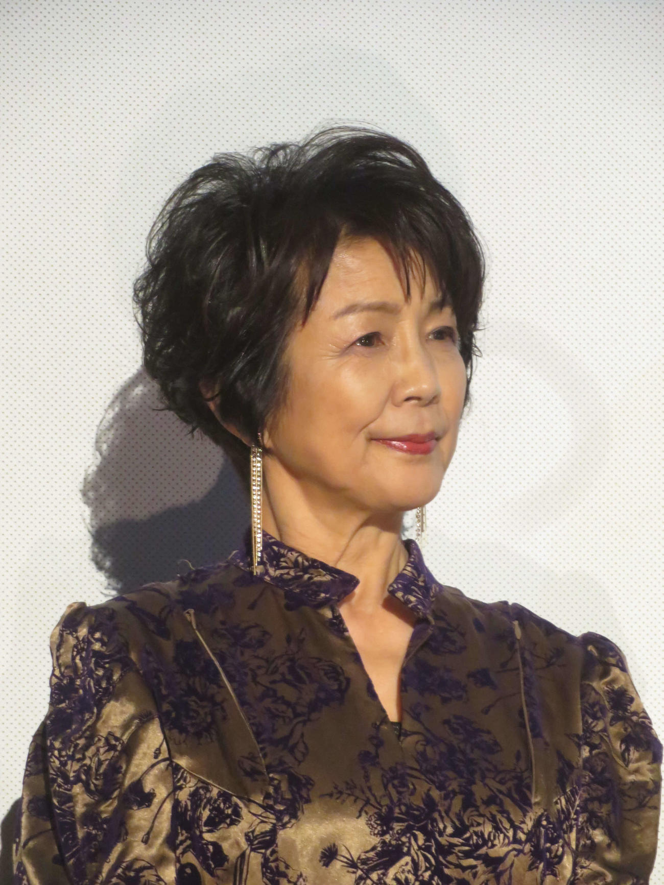 映画「富士山と、コーヒーと、しあわせの数式」公開記念舞台あいさつに出席した市毛良枝（撮影・川田和博）