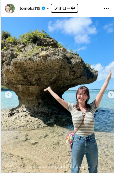 ラジオ沖縄・竹中知華アナウンサーのインスタグラムから