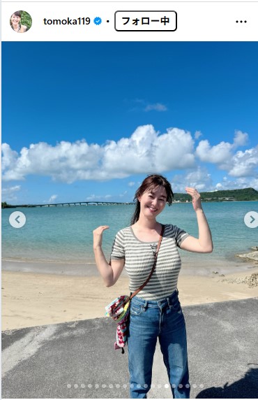 ラジオ沖縄・竹中知華アナウンサーのインスタグラムから