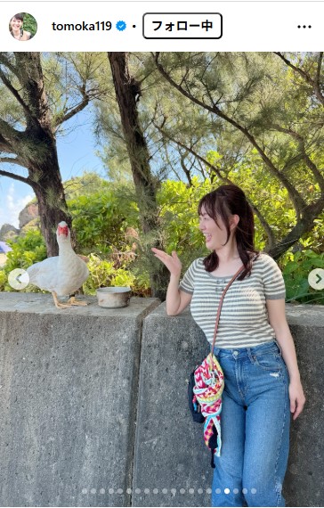 ラジオ沖縄・竹中知華アナウンサーのインスタグラムから