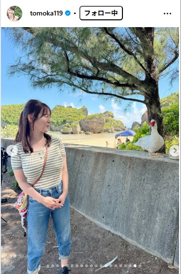 ラジオ沖縄・竹中知華アナウンサーのインスタグラムから