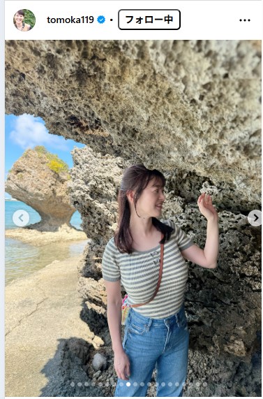 ラジオ沖縄・竹中知華アナウンサーのインスタグラムから