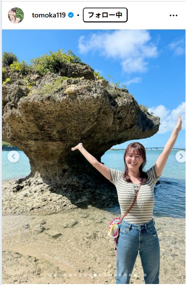 ラジオ沖縄・竹中知華アナウンサーのインスタグラムから