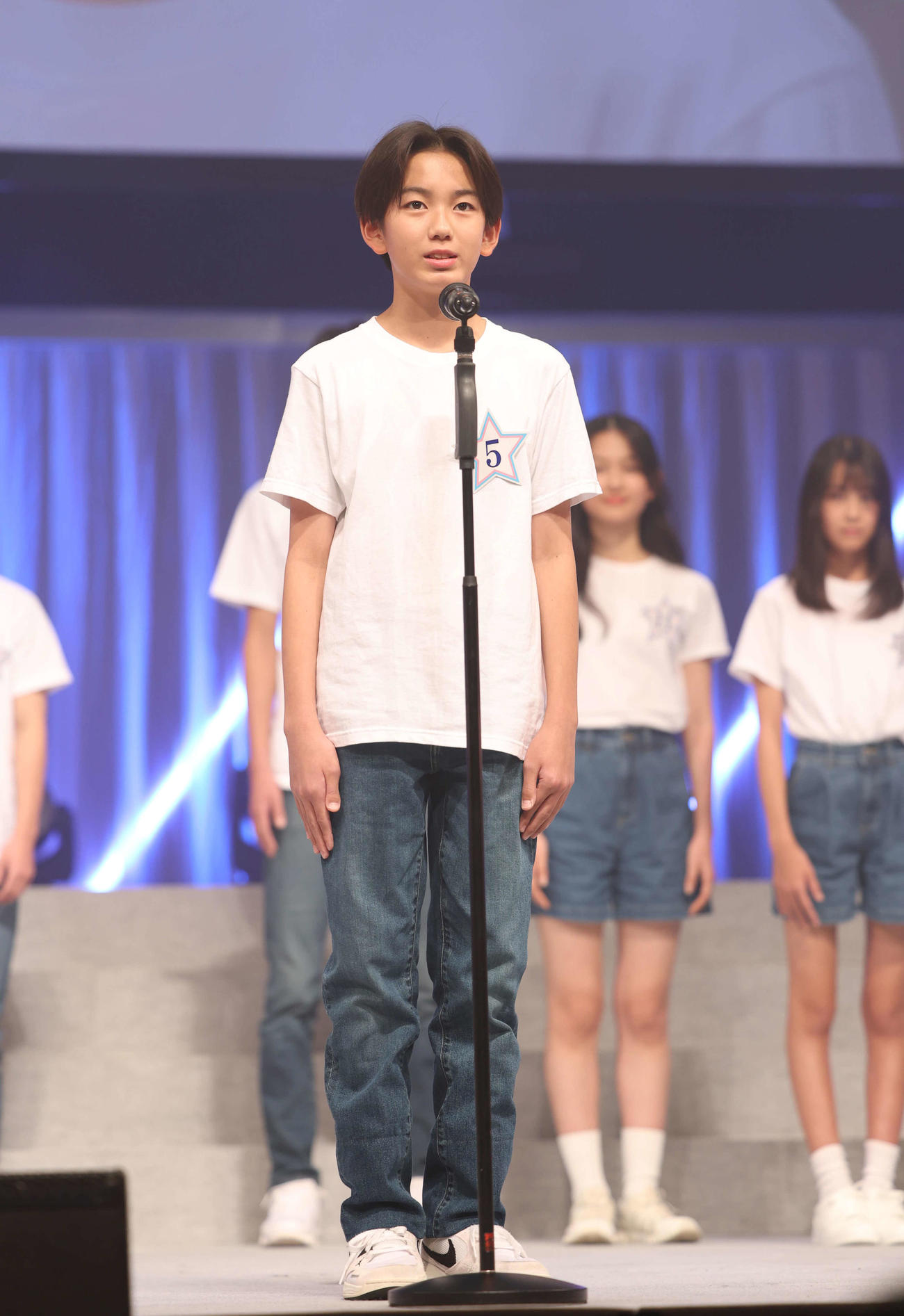 自己紹介をする山中島世夏さん（撮影・増田悦実）