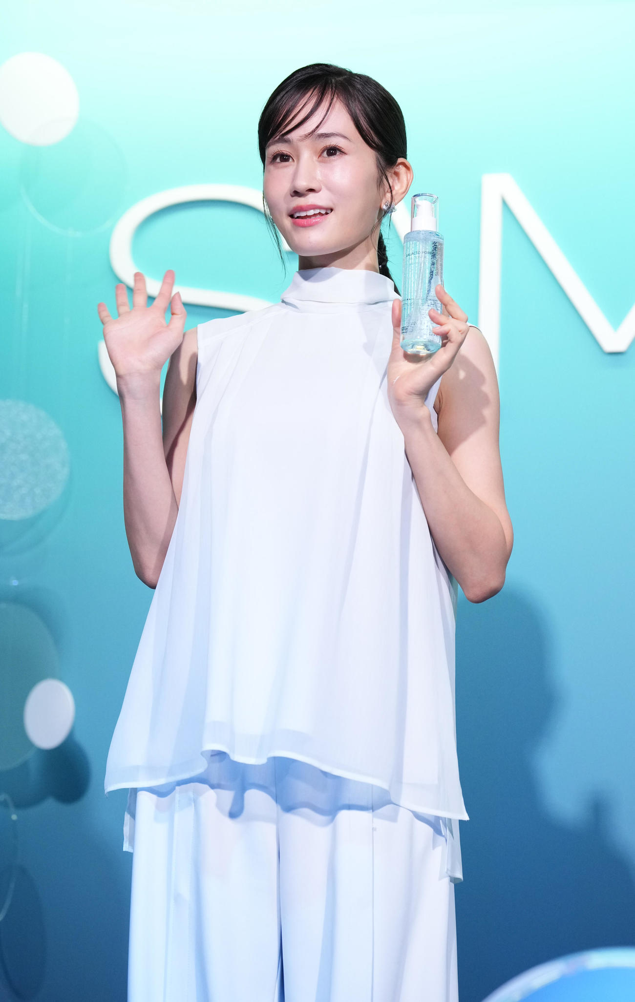 韓国スキンケアブランド「SAM’U」ブランド体験レセプションパーティーに臨む前田敦子（撮影・小沢裕）