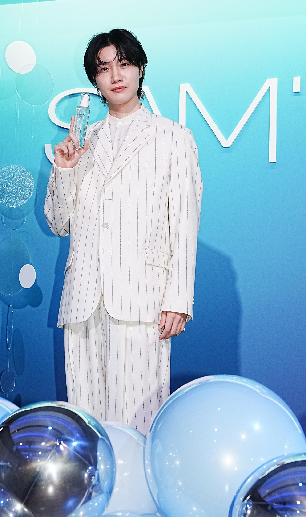韓国スキンケアブランド「SAM’U」ブランド体験レセプションパーティーに臨む桜田通（撮影・小沢裕）