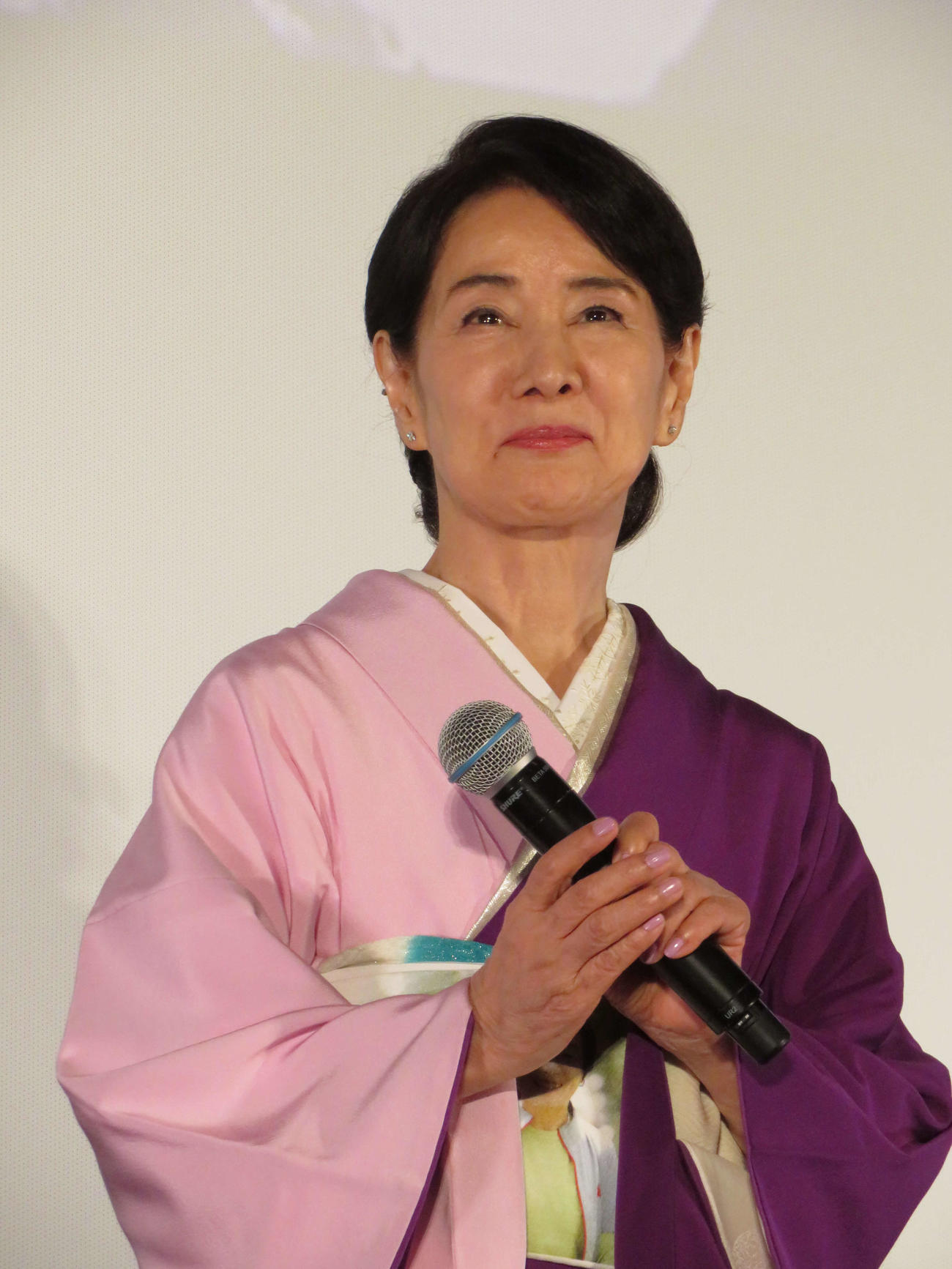 東京国際映画祭でオープニング上映された「てっぺんの向こうにあなたがいる」舞台あいさつに登壇した吉永小百合（撮影・村上幸将）