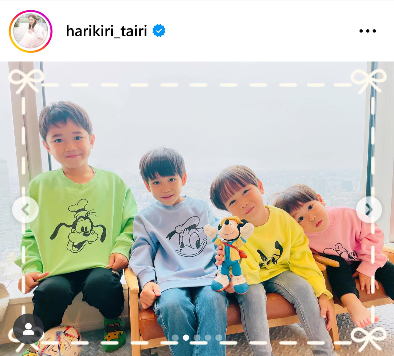 平愛梨のインスタグラムから