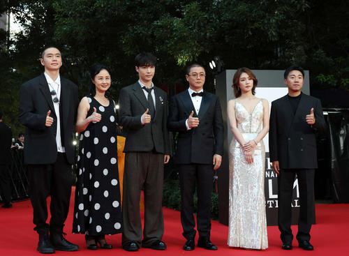 レッドカーペットに登場した2025東京・中国映画週間キャスト（撮影・増田悦実）