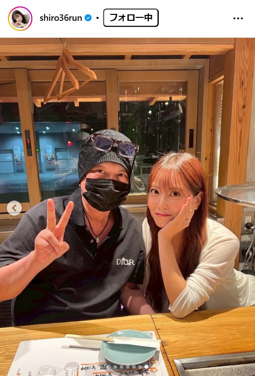 白間美瑠のインスタグラムから