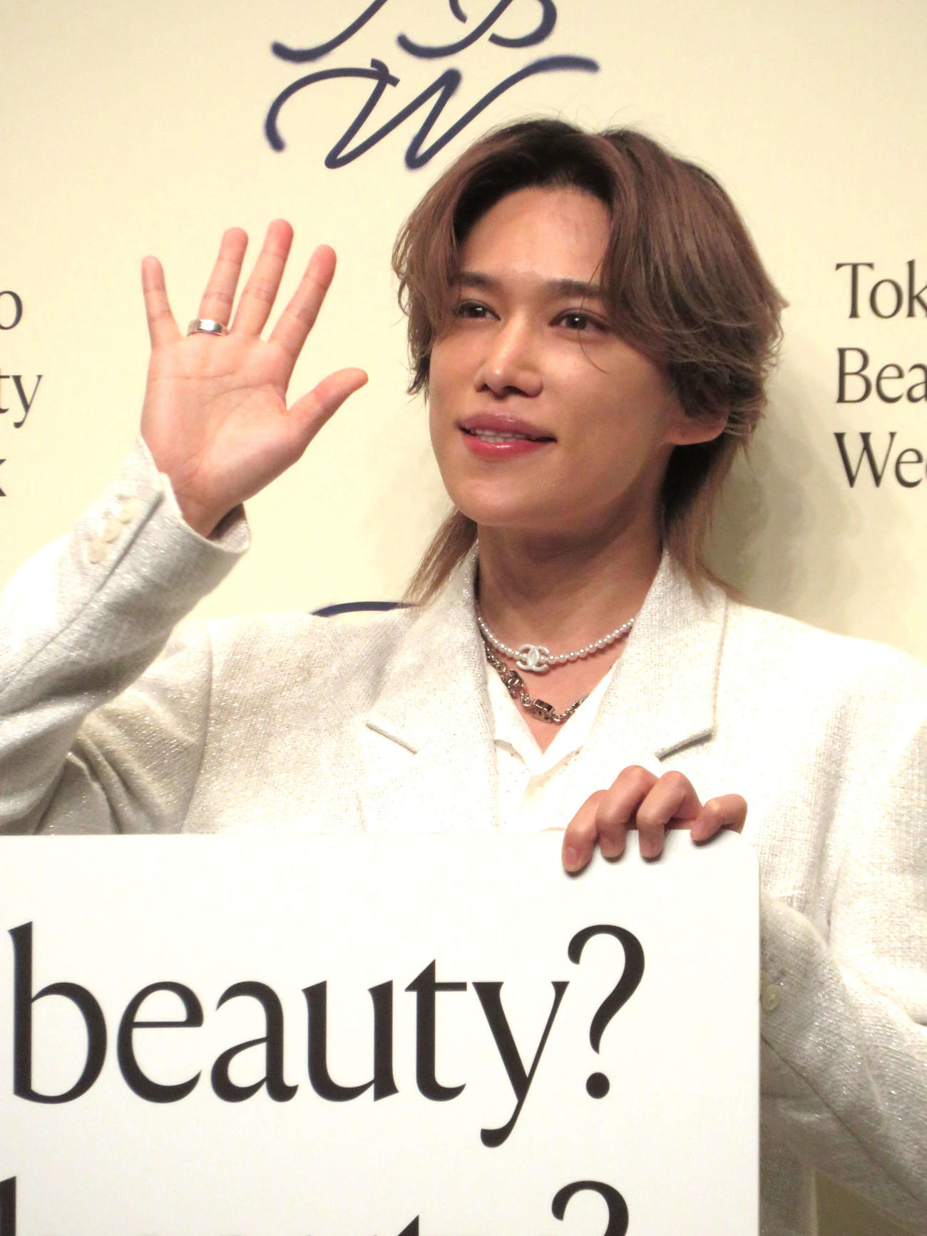 「Tokyo Beauty Week」プロジェクト発表会に登壇したKis－My－Ft2の千賀健永