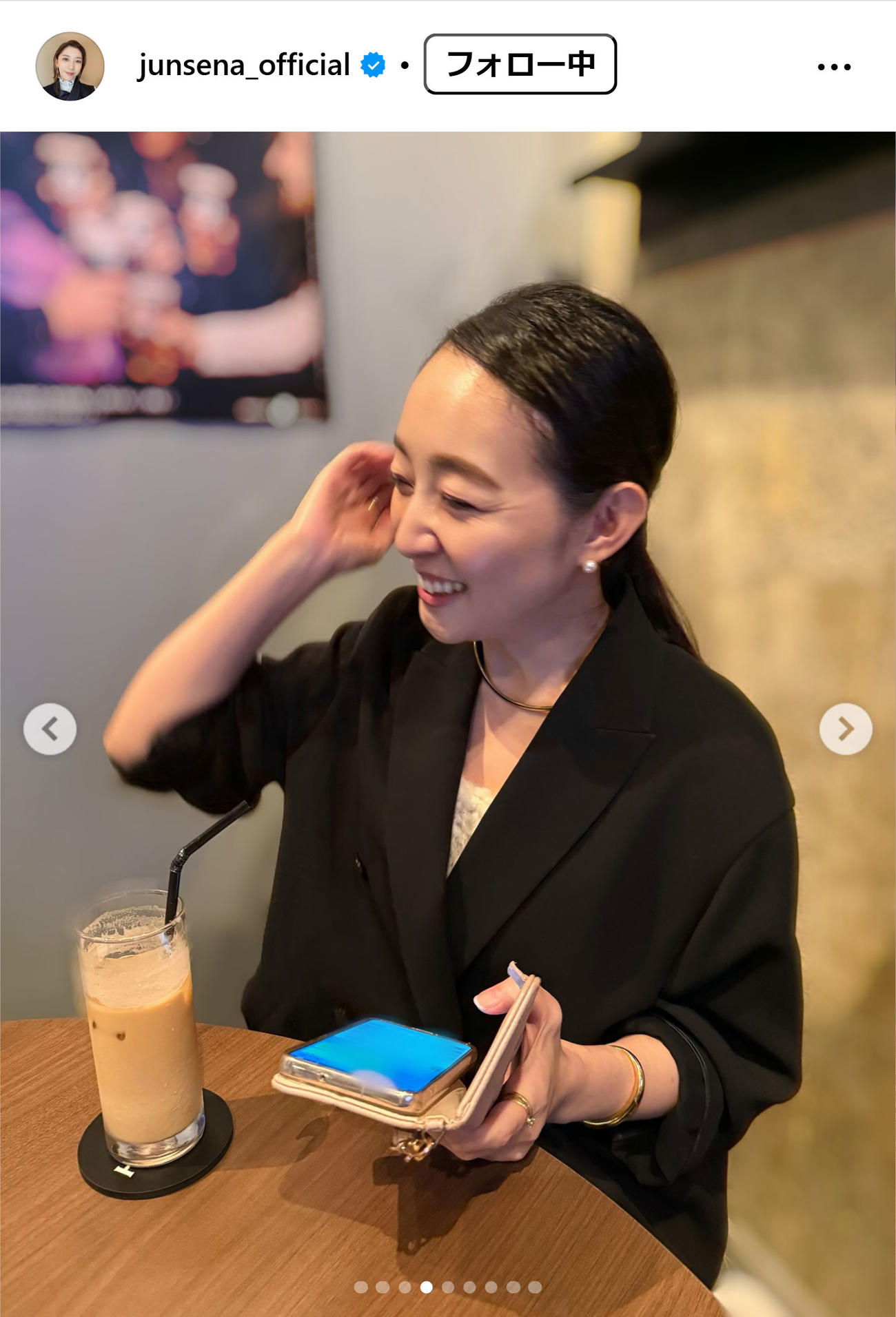 瀬奈じゅんのインスタグラムから