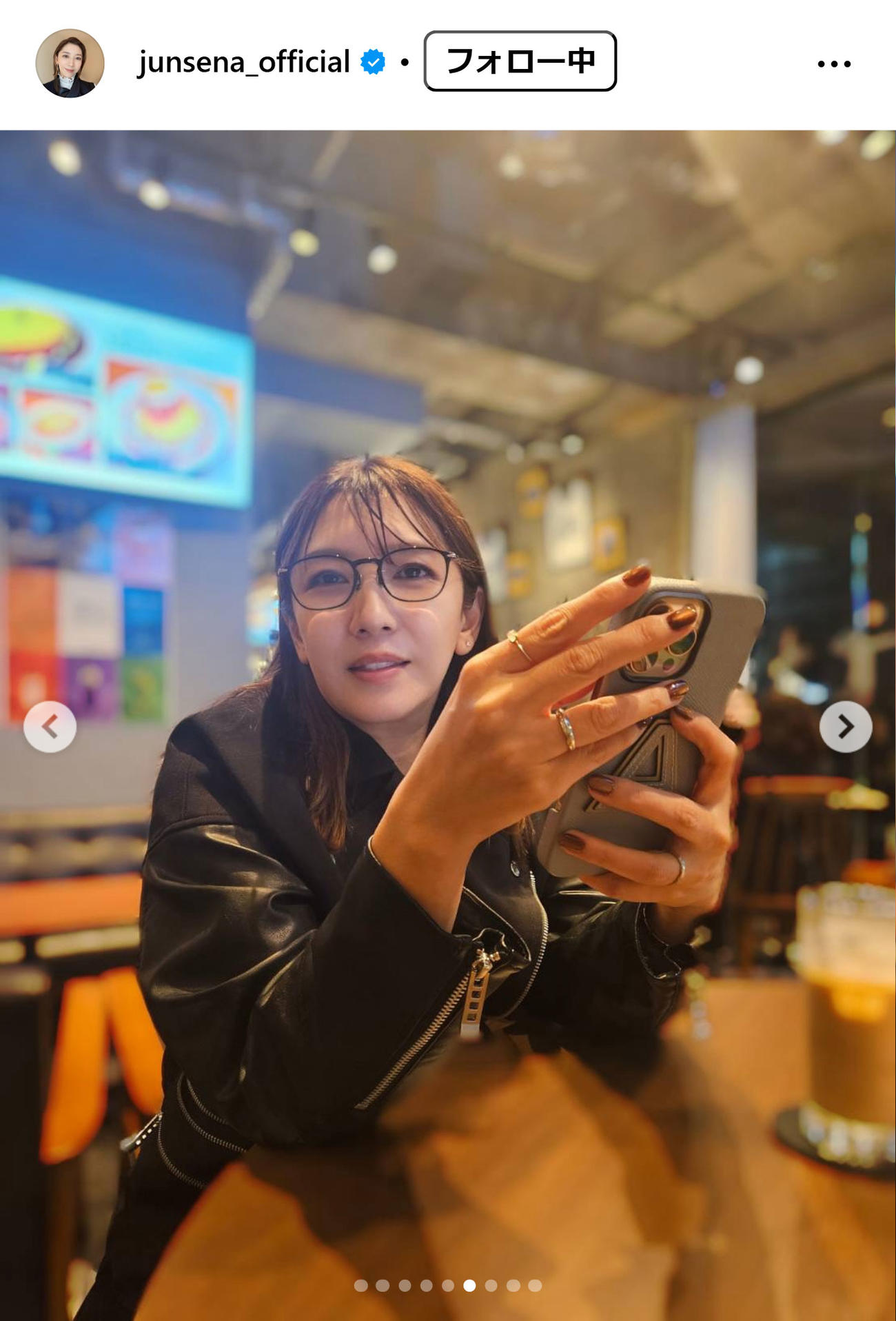 瀬奈じゅんのインスタグラムから