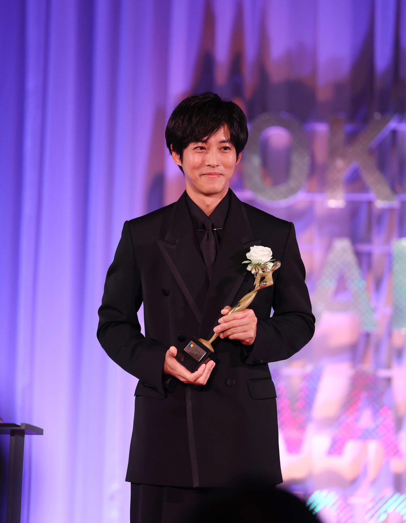 主演男優賞を受賞した「御上先生」の主演の松坂桃李（撮影・増田悦実）