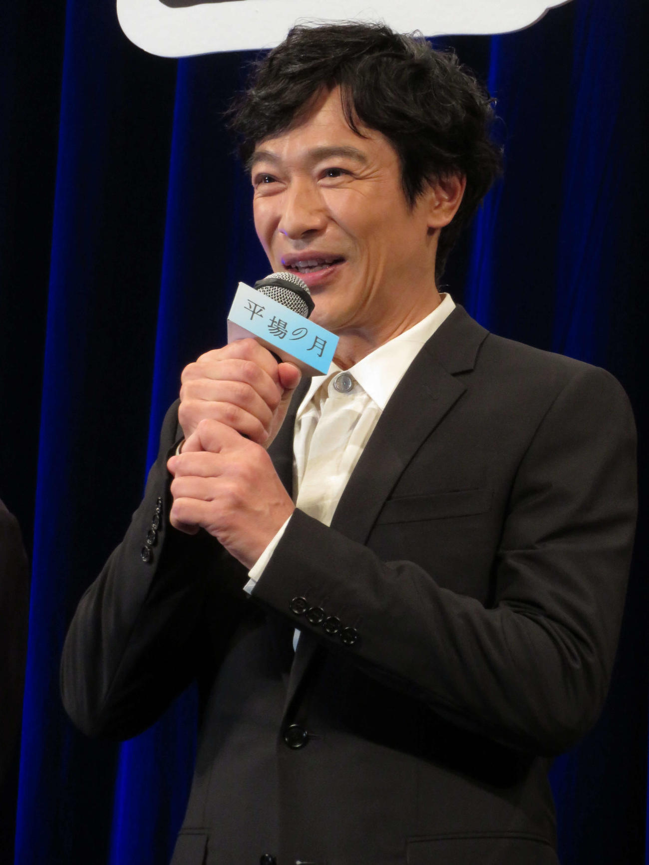 映画「平場の月」完成披露試写会に登壇した堺雅人（撮影・村上幸将）
