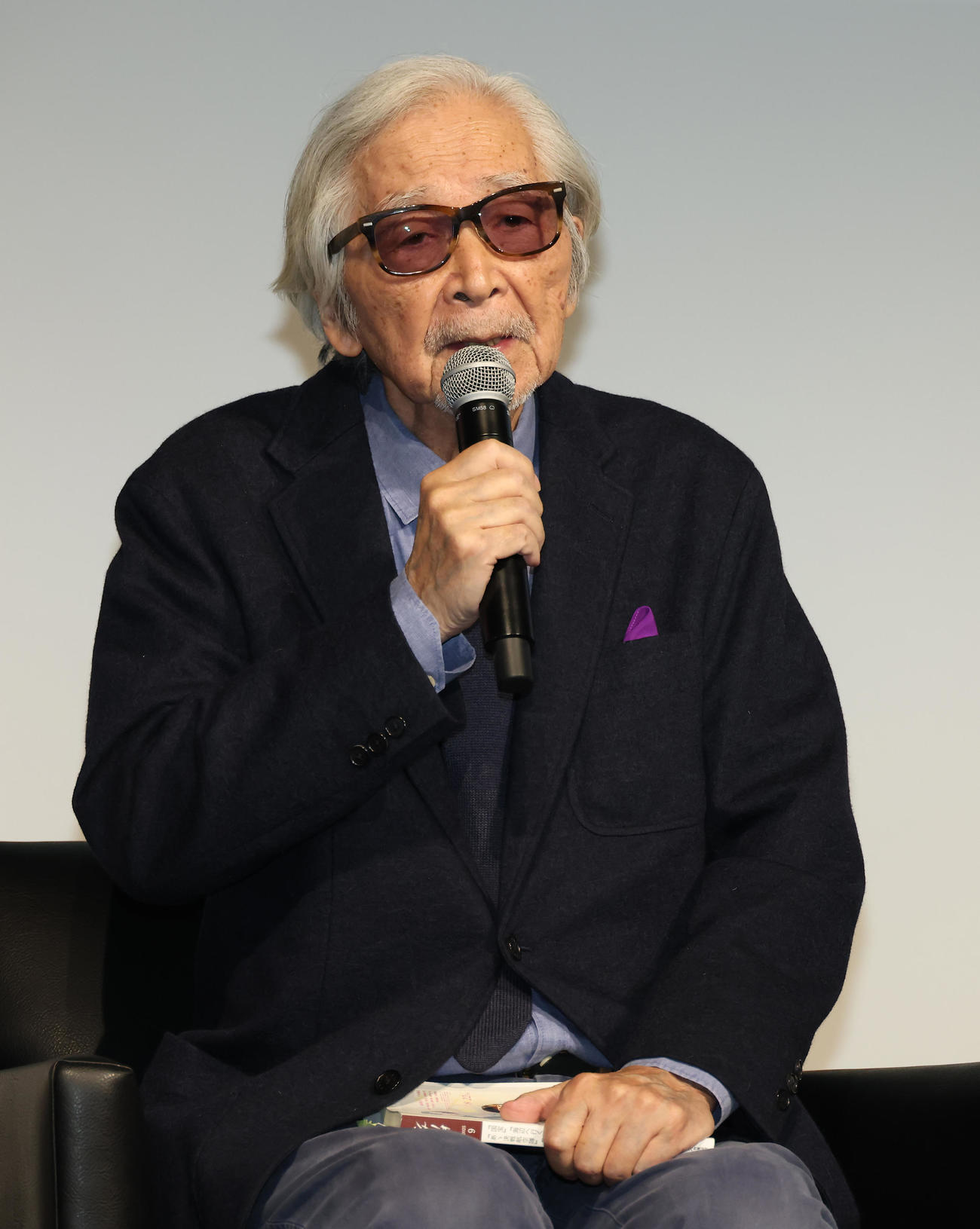 東京国際映画祭で李相日監督と対談する山田洋次監督（撮影・中島郁夫）
