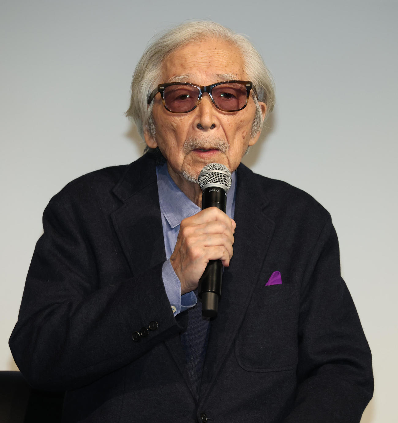 東京国際映画祭で李相日監督と対談する山田洋次監督（撮影・中島郁夫）