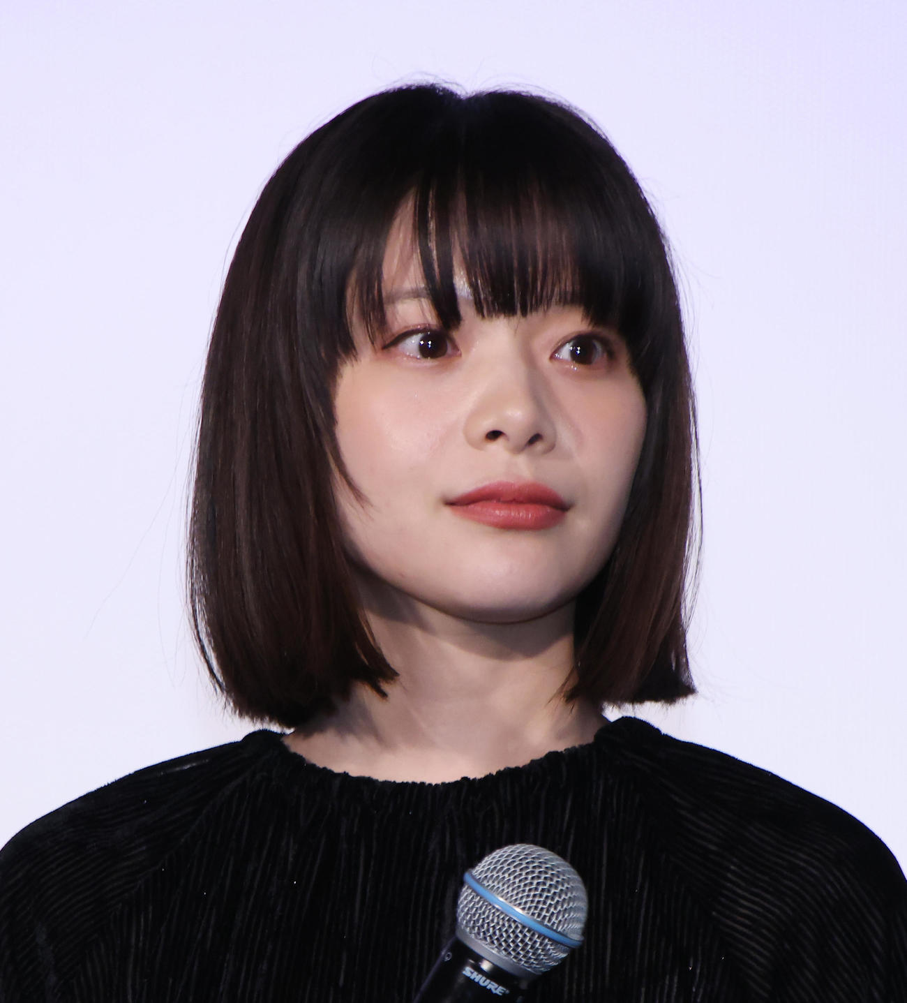 映画「佐藤さんと佐藤さん」舞台あいさつを行う岸井ゆきの（撮影・中島郁夫）
