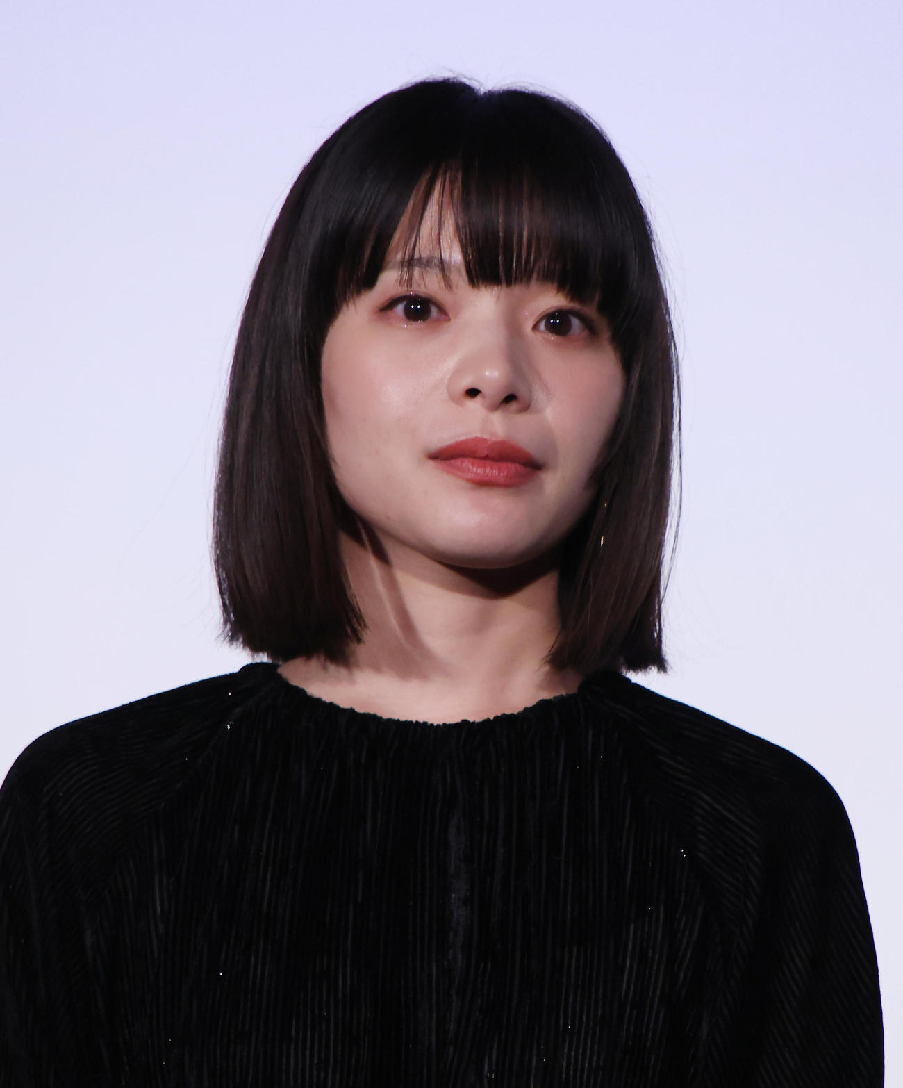 映画「佐藤さんと佐藤さん」舞台あいさつを行う岸井ゆきの（撮影・中島郁夫）