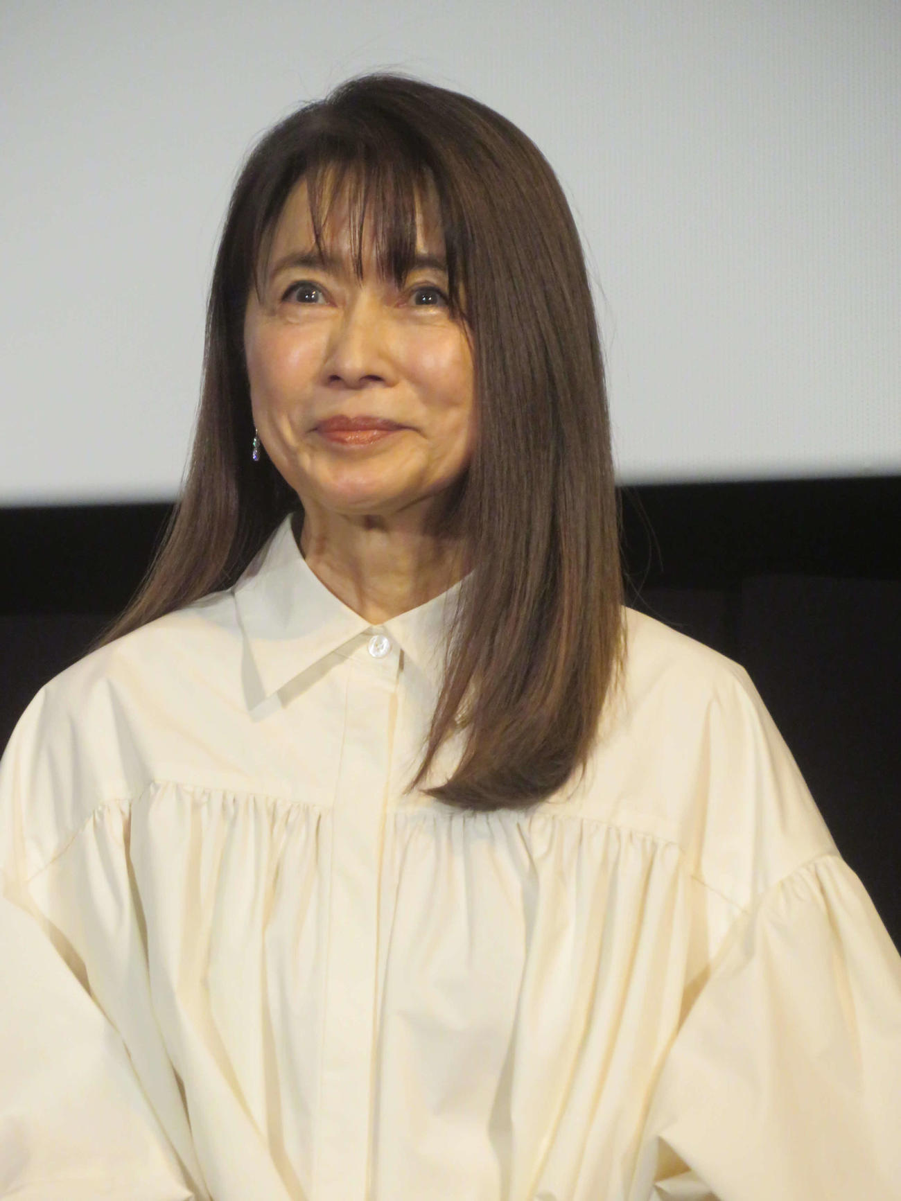 映画「SPIRIT WORLD－スピリットワールド－」全国拡大公開初日舞台あいさつに出席した風吹ジュン（撮影・川田和博）