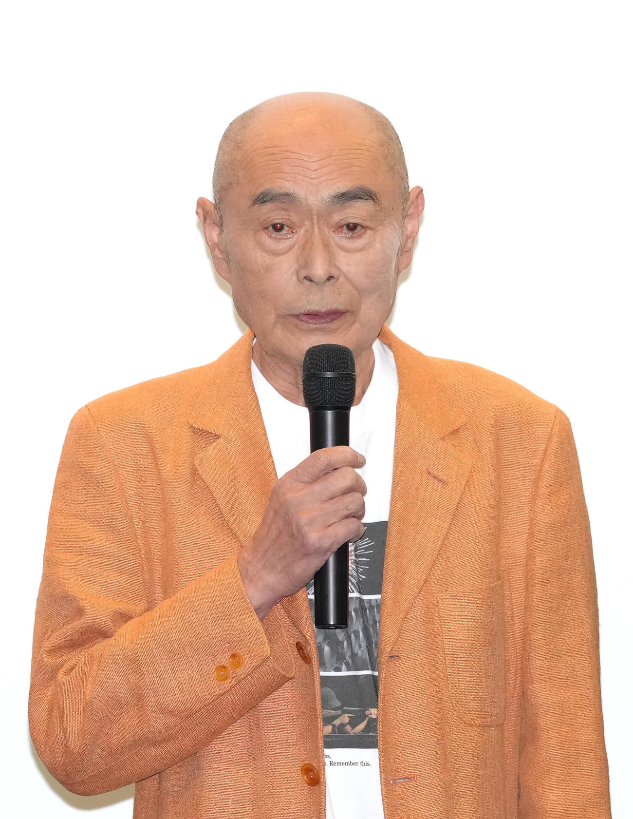 映画「火の華」舞台あいさつに登壇した伊武雅刀（撮影・足立雅史）