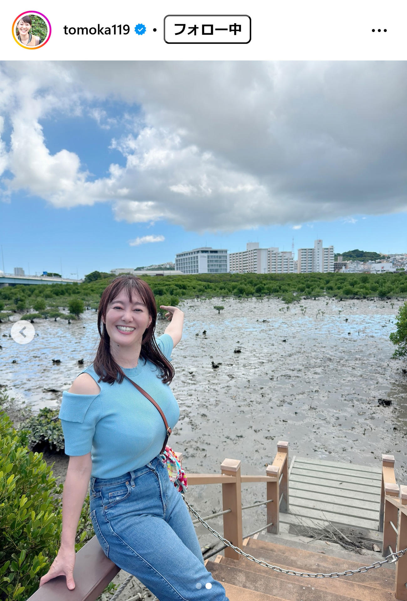 竹中知華アナのインスタグラムから