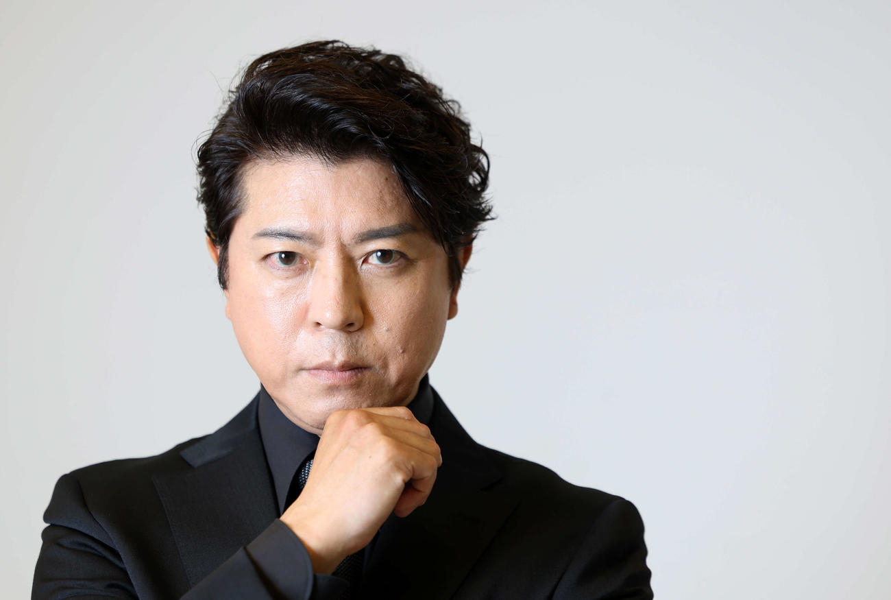 大石内蔵助役に挑む上川隆也。「役者というものに出会えたことがありがたいです」と話す、そのまなざしの強さに圧倒されました（撮影・浅見桂子）