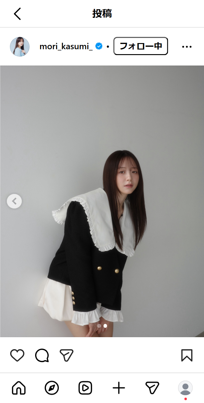 森香澄のインスタグラムから